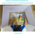 6 Pack Privacy Shields for Student Desks, Privacy folders for Student Testing Desk dividers- Includes Extra Labels