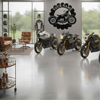 Custom Dirt Bike Metal Signs Personalized Motorcycle Name Sign Custom Garage Decor Motorbikes Wall Art Decor Motorcycle Sign Men Room Decorate Gifts for Men Husband Rider