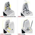 4 Packs Sneeze Guard Support, Aluminum Vertical Partition Board Clamp, Acrylic Desk Divider Support Clamp, Desk Shield Privacy Panel Clamps for Clear Shield for Countertop Reception