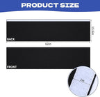 Under Desk Privacy Panel 62 x 15 Inch Self-Adhesive Modesty Panel Table Skirts Privacy Divider for Office Desk Home Studio or Standing Workstation, Easy to Assemble, Black