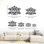 Custom Metal House Numbers for Outside | Personalized Address Numbers for House | House Numbers Sign | Black, White, Silver or Gold Outside Wall Decor