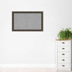 Amanti Art Black Framed Magnetic Board 29x45 Large Vision Board for use with Magnets, 100% Metal Sheet to Display Items as Office Decor or for Home Organization in mudroom, Kitchen or Kids Room