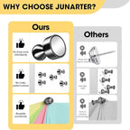 Junarter 45 Pack Magnetic Push Pins, Black Strong Fridge Magnets, Whiteboard Magnets, Refrigerator Magnets Strong, Dry Erase Board Magnets for Fridge, Whiteboard, Office, Classroom, Kitchen, Map