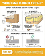 YEAHOME Light Duty Staples for Staple Gun, 3000 Counts 5/16-Inch JT21 Staples Standard Refill for Stapler, Suit for Upholstery, Crafts, General Repairs