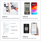 HotLabel Review Card 3-Pack + For Boosting Business Reviews + Black + NFC Tap & QR Code + Supports 3 Different Stores or Same + All Phones Compatible + No App/Subscription