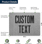 Custom Sign, Custom Street Sign, 11 Font Colors, 13 Font Styles, 4 Hole Options, 22 Sizes, 36x48 Inches, Rust Free DiBound, Fade Resistant, Made in USA by My Sign Center (Diamond Metal)