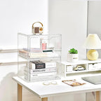KOKOIN Magnetic Acrylic Clear Shoe Boxes – 360° Transparent Stackable Sneaker Storage & Organizer Box, Professional Shoe Display Case & Multipurpose Storage Bin for Closet (10pcs)