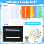 Communication Book Bulk 162 Laminate Icon Picture Cards with 5 Multicolor Dividers 1 Sentence Strip for Autism Vocabulary Language Speech Articulation Learning Supplies(Cartoon)