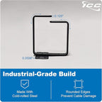 ICC 3” Metal Cable Management Ring, Vertical, Rack or Wall Mount, Pack of 10 – Cable Organizer for Network Racks and Wiring Systems