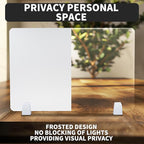 Nisorpa Desk Divider Privacy Panels Acrylic Partitions with Clips Classroom Privacy Shield for Desk Privacy Divider Partition for Schools Office Call Centers,Noise and Visual Guard,4Pcs-23.6”L X15.8”W