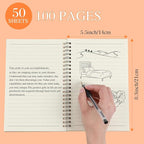 Yahenda 36 Pcs Spiral Notebook Bulk A5 Journal Lined 8.3'' x 5.5'' Writing Composition Paper Small Notepad Subject Notebook for Students Office Business Back to School Supplies (Multi Color)