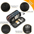 BOENLE Soccer Football Ball Pencil Case Box Boys Girls Large Pencil Pouch with Zipper Compartments Big Capacity Stationery Pen Bag Organizer for Kids Teens Adults School Office