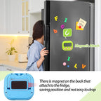 Weewooday 24 Pcs Digital Kitchen Timer Magnetic Timer Bulk On/Off Switch Minute Second Count up Countdown Loud Alarm for Exercise Cook Baking (Blue,Green)