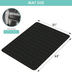 Vicwe Office Chair Mat for Hardwood Floor, 63" x 51" Large Chair Mat, Gaming Chair Mats for Hardwood, Easy Glide for Chairs, Multi-Purpose Floor Protector Desk Chair Mats for Home Office