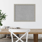 Amanti Art Grey Framed Magnetic Board 18x22 Small Vision Board for use with Magnets, 100% Metal Sheet to Display Items as Office Decor or for Home Organization in mudroom, Kitchen or Kids Room