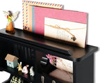 Mutsault Key Holder for Wall, Mail and Key Holder for Home Decor, Key and Mail Holder for Wall with Key Hooks, Black