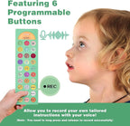Joyreal AAC Device for Autism, Non Verbal Communication Tools for Speech Therapy&Stroke Rehab. Autism Talking Aids with 6 Programmable Buttons & Adjustable Volume for Kids&Adults(EN/ES Voice Switch)