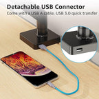 MOUNTUP Single Monitor Mount with USB Fits 49 42 40 35 34 32 27 24 inch Large Screen, Heavy Duty Monitor Arm, Monitors Stand for Desk, Holds 4.4-33 lbs, Ultrawide Monitors Arm, VESA Mount