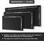 Aothia Dual-Sided Desk Pad - 37.8x17 inches Leather Desk Mat, Natural Cork Desk Pad Protector, Large Mouse Pad for Desk, Waterproof Desk Blotter Pad, Desk Writing Pad for Office Work/Home, Black