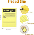 9 Pieces Telephone Message Sticky Notes Pads 4 x 5 Inch Assorted Neon Colors Sticky Notes Urgent Notes Self Stick Note Pads for Work Call, Office Supplies, 50 Sheets/Pack (Fluorescent Colors)