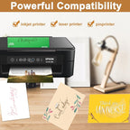 Silunkia 28 Sheets Shimmer Yellow Cardstock 8.5 x 11 Craft Paper, 250gsm/92lb Thick Printer Paper Card Stock for DIY Making Cards, Office, Scrapbooking, Invitations, Memos, Wedding