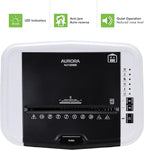 Aurora AU120MB 120-Sheet Auto Feed High Security Micro-Cut Paper Shredder / 30 Minutes (White/Black)