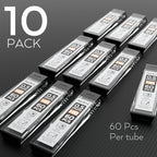Nicpro 600 PCS Lead Refills 0.5mm HB #2 Break Resistant Mechanical Pencil Refills 0.5 mm, 60 Pack Per Tube, 10 Tubes