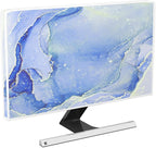 Baocicco Modern Violet Marble Waterproof TV Cover Anti-Static Dustproof Protective Cover for LCD/LED/HD 32 Inch Decorative Monitor Accessories Covers for Television LED LCD OLED TVs Screen