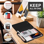 Sooez Clipboards with Storage, High Capacity Clip Boards 8.5x11 with Pen Holder, Heavy Duty Plastic Paper Organization Folder Cases, Letter / A4 Size for Nurse Teachers, School & Office Supplies