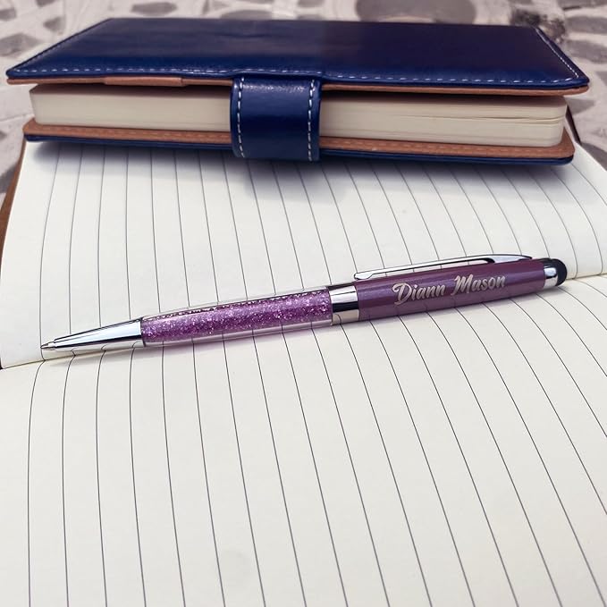 Custom Ballpoint Pens, Personalized Ballpoint Pen with Name, soft-touch Ballpoint Pen, Nice Gift Pen for Christmas, Graduation, Anniversary, Office 12pcs/Pack