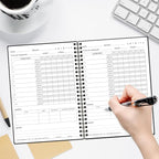 Fitness Journal for Women & Men,A5 Workout Journal/Planner Daily Exercise Log Book to Weight Loss, Gym, Muscle Gain, Bodybuilding Progress, 5.8"x8.3", Black