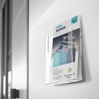 Top Notch Displays Acrylic Brochure Holder for Wall Mounting, Clear Display for 8.5" x 11" Flyers, Literature Holder for Magazines, Pamphlets, Menus, Includes Screws & Plastic Anchors – Pack of 8