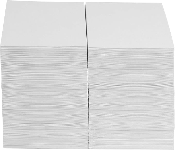Amazon Basics Blank Index Cards, White, 4" x 6", 1000 Count (Pack of 2)