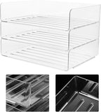SUPVOX Desk Organizer Tray Stackable Letter File Holder Desktop Storage for Office Home School Simple Stylish Workspace Organizer for Paper