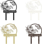 Personalized Garden Signs | Customized Metal Yard Sign Stakes | Custom Butterfly Garden Name Sign | Garden Signs to Personalize | Custom Yard Signs with Stakes | Garden Art Outdoor