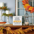 Appreciation Gifts for Coworker boss teacher Women Men Friends - Thank You Gifts Inspirational Team Gift Ideas - Motivational Quote Desk Wooden Box Sign Decor Office Positive Affirmations Desk Decor Christmas Thanksgiving Secret Santa Gifts