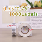 PARLAIM 3/4 Inch Roll Color Coding Labels,1000 per Roll Round Permanent Adhesive Color Coding Circle Dot Stickers for Office Home (Silver)