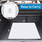 Magnetic White Board Dry Erase Board for Wall，72" x 40" Wall-Mounted Aluminum Frame Marker Board, Foldable Portable Whiteboard with a Long Pen Tray for School, Classroom, Office & Home