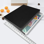 Lineco Museum Archival Storage Box, 11.75x15.25x1.5 in. Drop Front Design. Acid-Free with Metal Edge. Organize Photos, Pictures, Prints, Documents, Crafts, DIY. Black, 2 Pack