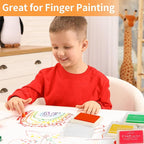 NIUBIER 15 Colors Craft Ink Pads, Washable Finger Stamp Pad for Kids Finger Painting, DIY Crafting, Paper, Wood Fabric, Rubber Stamps, Scrapbook Supplies