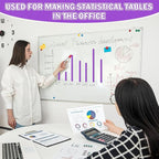 AmazingSpark Magnetic Tape Roll Thin Strips, 0.39 Inch x 66 Feet Magnetic Board Dividers Whiteboard Graphic Decorative Tape Marking Line for Classroom Office Art Accessories(Purple)