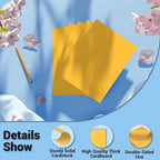 Cardstock 8.5 x 11, Thick Printer Paper 75 lb/200 gsm, 40 Sheets Card Stock Yellow, Heavy Card stock, Art CardStock Paper for Invitations, Diy Cards, Business Cards, Menus, Crafts, Drawing etc