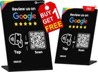 REVLIXI Google Review Stand -Boost Reviews w/Reusable Google Review Tap Card Stand & QR Code Stand- No App or Subscription - Android & iPhone Compatible-Boost Google Reviews for Online Growth