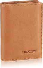 Leather Business Card Case Holder for Men & Women, Italian Calfskin