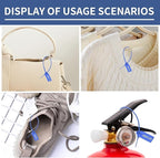 1000Pcs Plastic Tamper Shipping Seals Pull-Tite Security Seal Signage Numbered Fire Extinguisher Tags Zip Ties Labels Disposable Self Locking for Logistics, Luggage,Transport (Blue, 1000pcs)