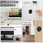 2 Inch(50mm) Desk Grommet,13 Pieces Wire Grommet, Desk Hole Cover for Cables with Hole Saw,Plastic Cable Cord Wire Hole Cover for Desk, Table,Cabinet,Countertop and Other Furniture(Black)