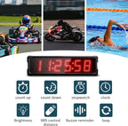 Race Clock with Tripod for Running Events, Large LED Stopwatch with Remote,Countdown/Count up Gym Timer for Home,Wall Digital Time Clocks