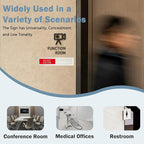 Do Not Disturb Sign, Privacy Door Status, Please Knock Sign for Home Office Restroom Conference Hospital Hospital, Non-Scratch Magnetic Slider Door Indicator Signs, 7'' x 1.5'' - Stainless Steel