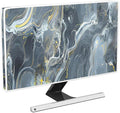 Baocicco Gray Gold Marble Waterproof 32 Inch Anti-Static Dustproof LCD/LED/HD Aesthetic Texture Screen TV Covers Decor Full Body Cover for Television Screen Desktop PC LED LCD OLED