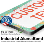 Custom Sign, Custom Street Sign, 11 Font Colors, 13 Font Styles, 4 Hole Options, 22 Sizes, 6x12 Inches, Rust Free DiBound, Fade Resistant, Made in USA by My Sign Center (Mid-Century Modern 2)